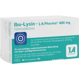 IBU-LYSIN 1A Pharma 400 mg filmom obložene tablete, 50 kom