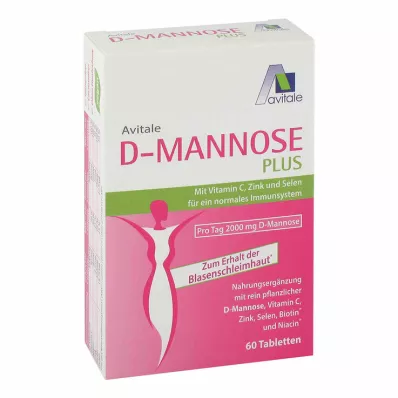 D-MANNOSE PLUS 2000 mg tableta sa vitaminsko-mineralnim tvarima, 60 kom