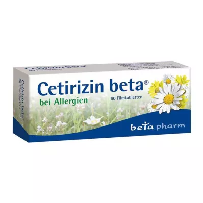 Cetirizine beta filmom obložene tablete za alergije, 60 kom