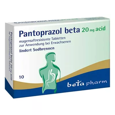 Pantoprazol beta 20 mg kiseline gastrorezistentne tablete, 10 kom