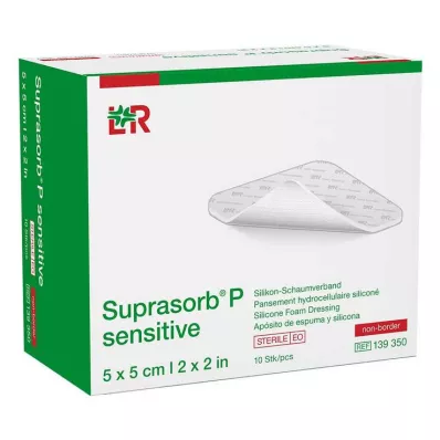 Suprasorb P osjetljiv PU-pjena bez bora 5x5cm, 10 kom
