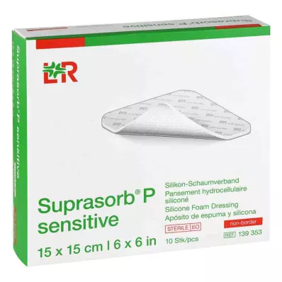 Suprasorb P osjetljiva PU-pjena bez bora 15x15cm, 10 kom
