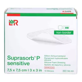 SUPRASORB P osjetljiva PU-pjena bez bora 7,5x7,5, 10 kom