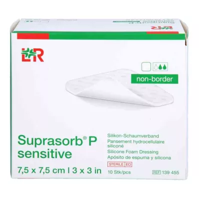 Suprasorb P osjetljiva PU-pjena bez bora 7,5x7,5, 10 kom