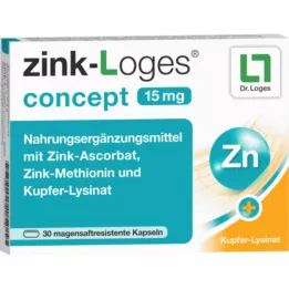 ZINK-LOGES koncept 15 mg kapsule želučanog soka, 30 kom