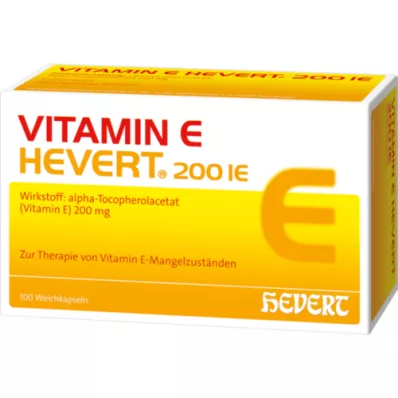 VITAMIN E HEVERT 200 IU meke kapsule, 100 kom