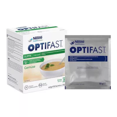 Optifast jušni prah od povrća, 8X55 g