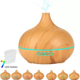 AROMA DIFFUSER Drveni dizajn s LED diodom, 1 kom