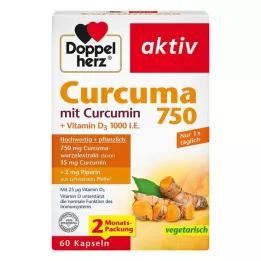 DOPPELHERZ Curcuma 750 kapsula, 60 kom