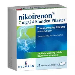 NIKOFRENON 7 mg/24 sata flaster transdermalni, 28 kom
