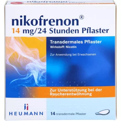 NIKOFRENON 14 mg/24 sata flaster transdermalni, 14 kom