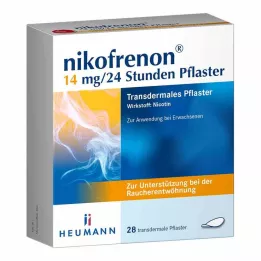 NIKOFRENON 14 mg/24 sata flaster transdermalni, 28 kom
