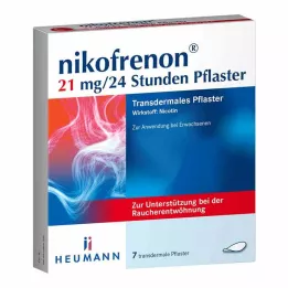 NIKOFRENON 21 mg/24 sata flaster transdermalni, 7 kom