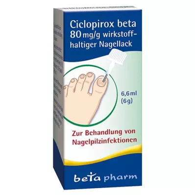 Ciclopirox beta 80 mg/g aktivni lak za nokte, 6,6 ml Ciclopirox beta 80 mg/g aktivni lak za nokte, 6,6 ml