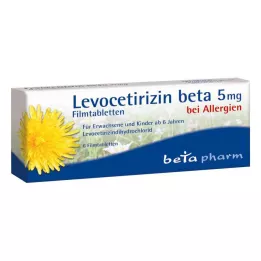 LEVOCETIRIZIN beta 5 mg filmom obložene tablete, 6 kom