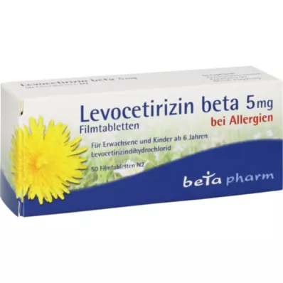 LEVOCETIRIZIN beta 5 mg filmom obložene tablete, 50 kom