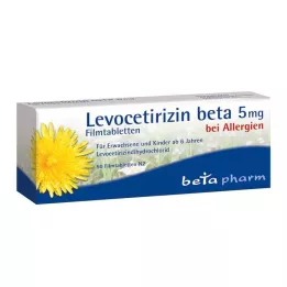 LEVOCETIRIZIN beta 5 mg filmom obložene tablete, 50 kom