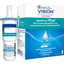 HYLO-VISION SafeDrop Plus kapi za oči, 2X10 ml