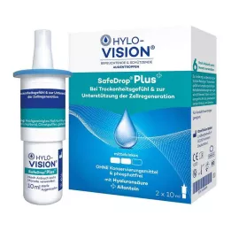 HYLO-VISION SafeDrop Plus kapi za oči, 2X10 ml