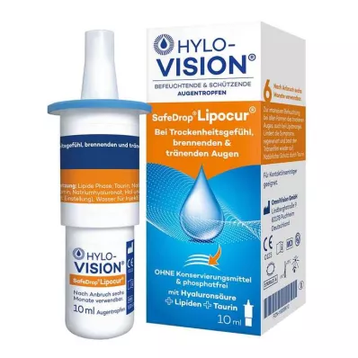 HYLO-VISION® SafeDrop® Lipocur® kapi za oči, 10 ml