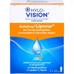 HYLO-VISION SafeDrop Lipocur kapi za oči, 2X10 ml
