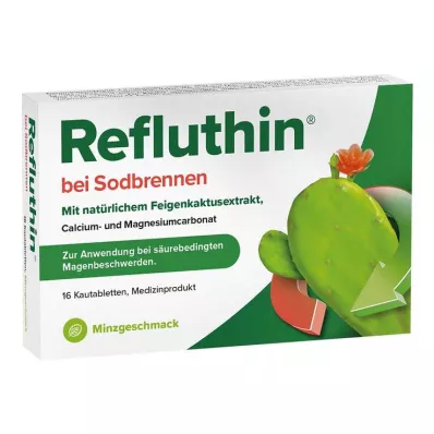 Refluthin tablete za žvakanje od žgaravice menta, 16 kom