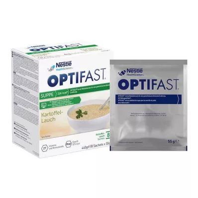 Optifast domaća juha krumpir-poriluk u prahu, 8x55 g
