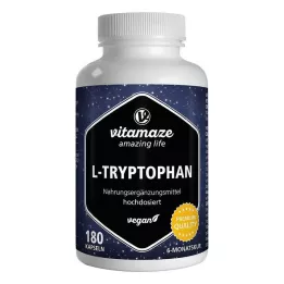 L-TRYPTOPHAN 500 mg visokodozne veganske kapsule, 180 kom