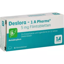 DESLORA-1A Pharma 5 mg filmom obložene tablete, 6 kom