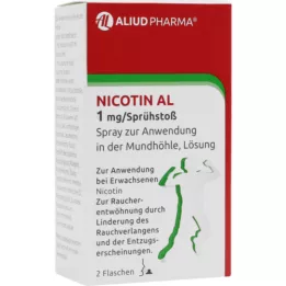 NICOTIN AL 1 mg/sprej sprej za primjenu u ustima, 2 kom