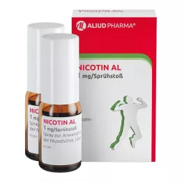 NICOTIN AL 1 mg/sprej sprej za primjenu u ustima, 2 kom