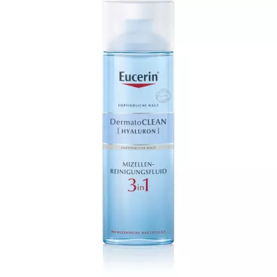 EUCERIN DermatoCLEAN Hyal.Miz.Fluid za čišćenje 3u1, 200 ml