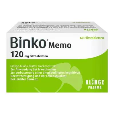 BINKO Memo 120 mg filmom obložene tablete, 60 kom BINKO Memo 120 mg filmom obložene tablete, 60 kom