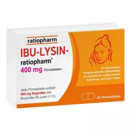 IBU-LYSIN-ratiopharm 400 mg filmom obložene tablete, 20 kom