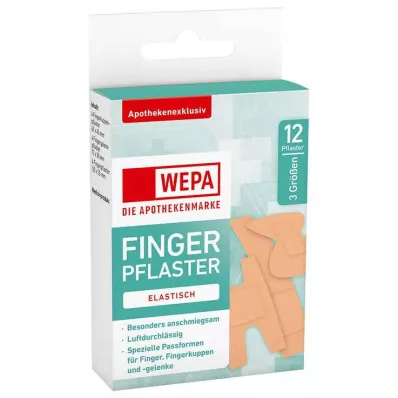 Wepa mješavina flastera za prste 3 veličine, 12 komada