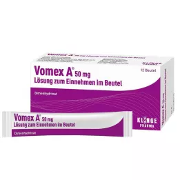 VOMEX Otopina od 50 mg za uzimanje u vrećici, 12 kom