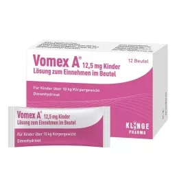 VOMEX 12,5 mg dječja otopina za uzimanje u vrećici 12 kom