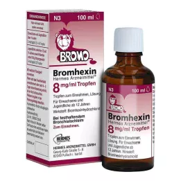 Bromheksin HERMES Medicines® 8 mg/ml kapi, 100 ml