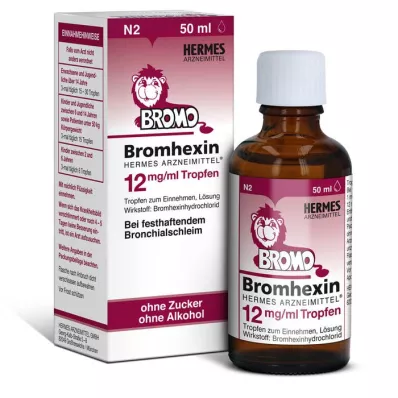 BROMHEXIN Hermes medicine 12 mg/ml kapi, 50 ml