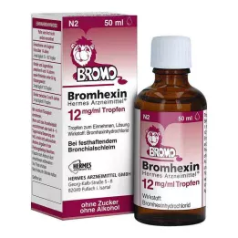 BROMHEXIN Hermes medicine 12 mg/ml kapi, 50 ml
