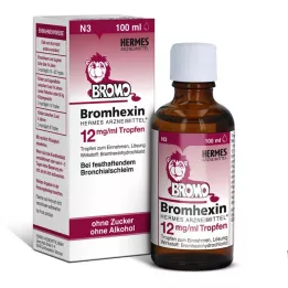 BROMHEXIN Hermes medicine 12 mg/ml kapi, 100 ml