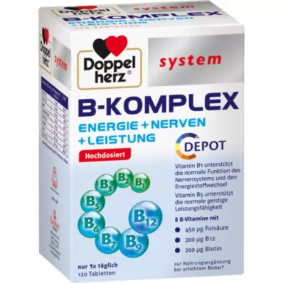 DOPPELHERZ B-complex sustav tablete, 120 kom