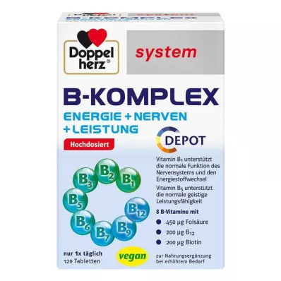 DOPPELHERZ B-complex sustav tablete, 120 kom