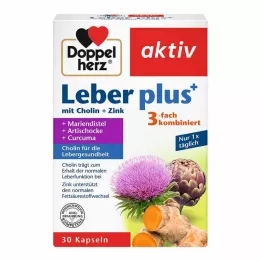 DOPPELHERZ Liver plus s kolinom + cink kapsule, 30 kom