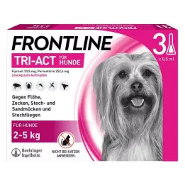 FRONTLINE Tri-Act tekuća otopina za pse 2-5 kg, 3 kom