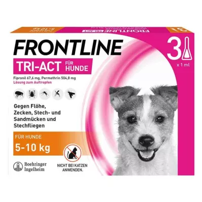 FRONTLINE Tri-Act tekuća otopina za pse 5-10 kg, 3 kom