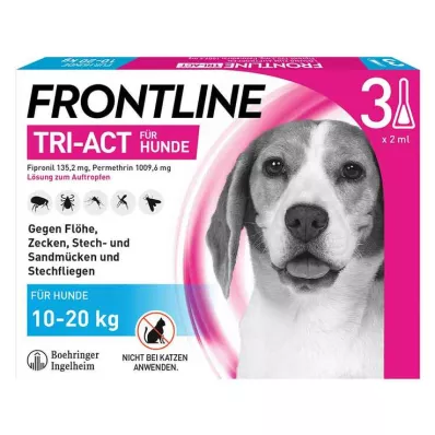 FRONTLINE Tri-Act otopina za dripovanje pasa 10-20kg, 3 kom FRONTLINE Tri-Act otopina za dripovanje pasa 10-20kg, 3 kom