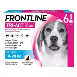 FRONTLINE Tri-Act tekuća otopina za pse 10-20kg, 6 kom