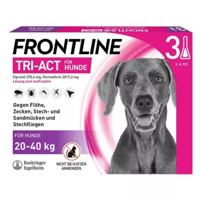 FRONTLINE Tri-Act otopina za dripanje pasa 20-40kg, 3 kom