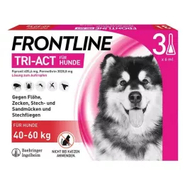 FRONTLINE Tri-Act otopina za driping za pse 40-60kg, 3 kom